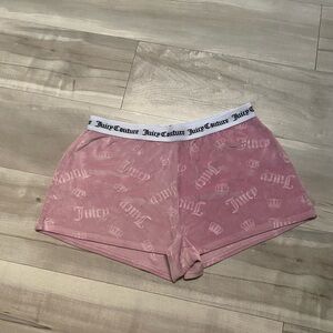 Juicy Couture Pink Velour Sleep Shorts
